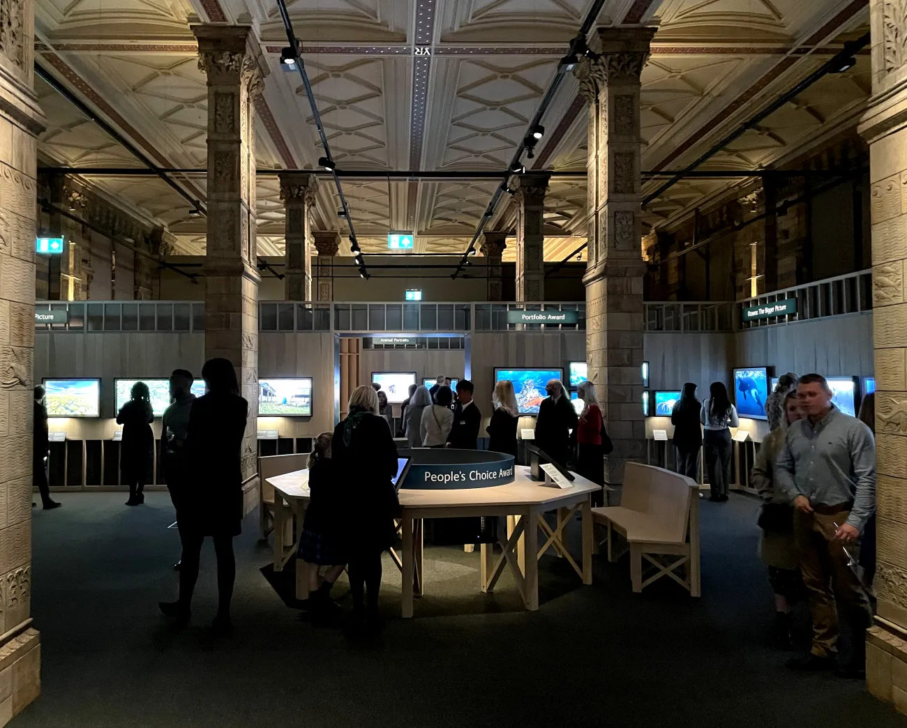 The People's Choice voting booth inside the exhibition